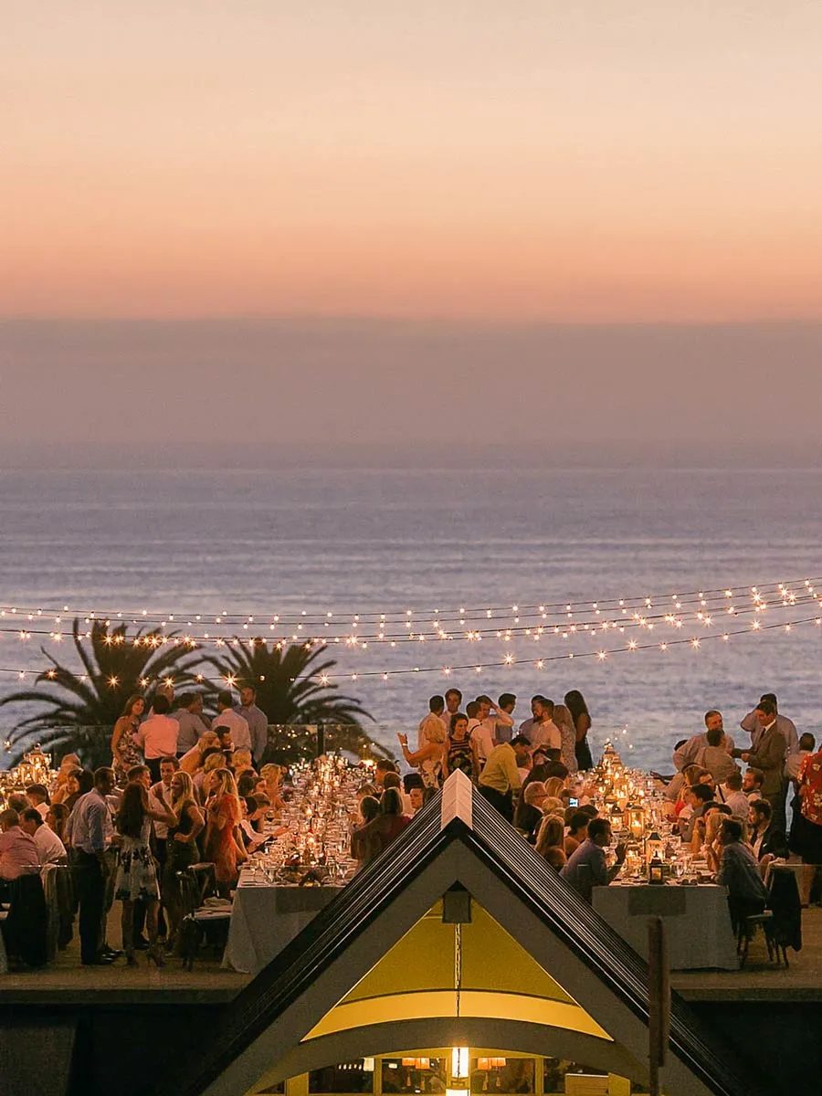 Reception at sunset above the Pacific at L'Auberge Del Mar